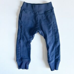 Pact Baby Organic Cotton Lounge Jogger Pants Size 12-18M‎ Navy Blue Pockets